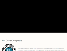 Tablet Screenshot of fullcirclechiropractic.com